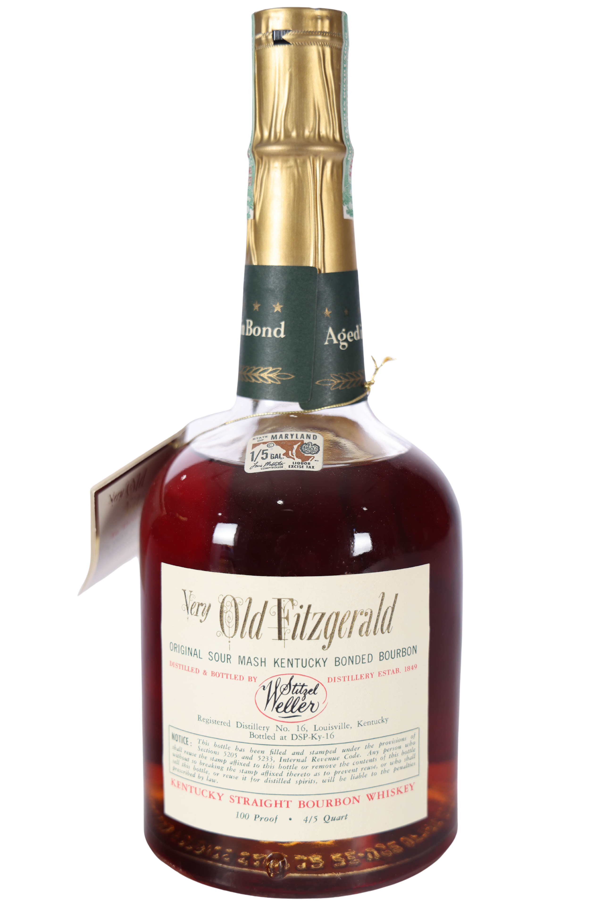 Very Old Fitzgerald 8 Year Bottled in Bond 1962-1970 (4/5 Quart